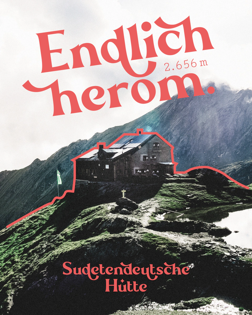 Sudetendeutsche Hütte – Plakat
