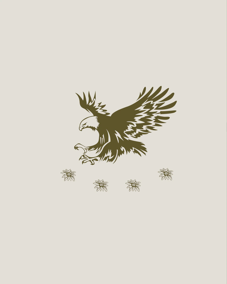 Logo Adler mit vier Edelweiß Apartment Fernerkogel 