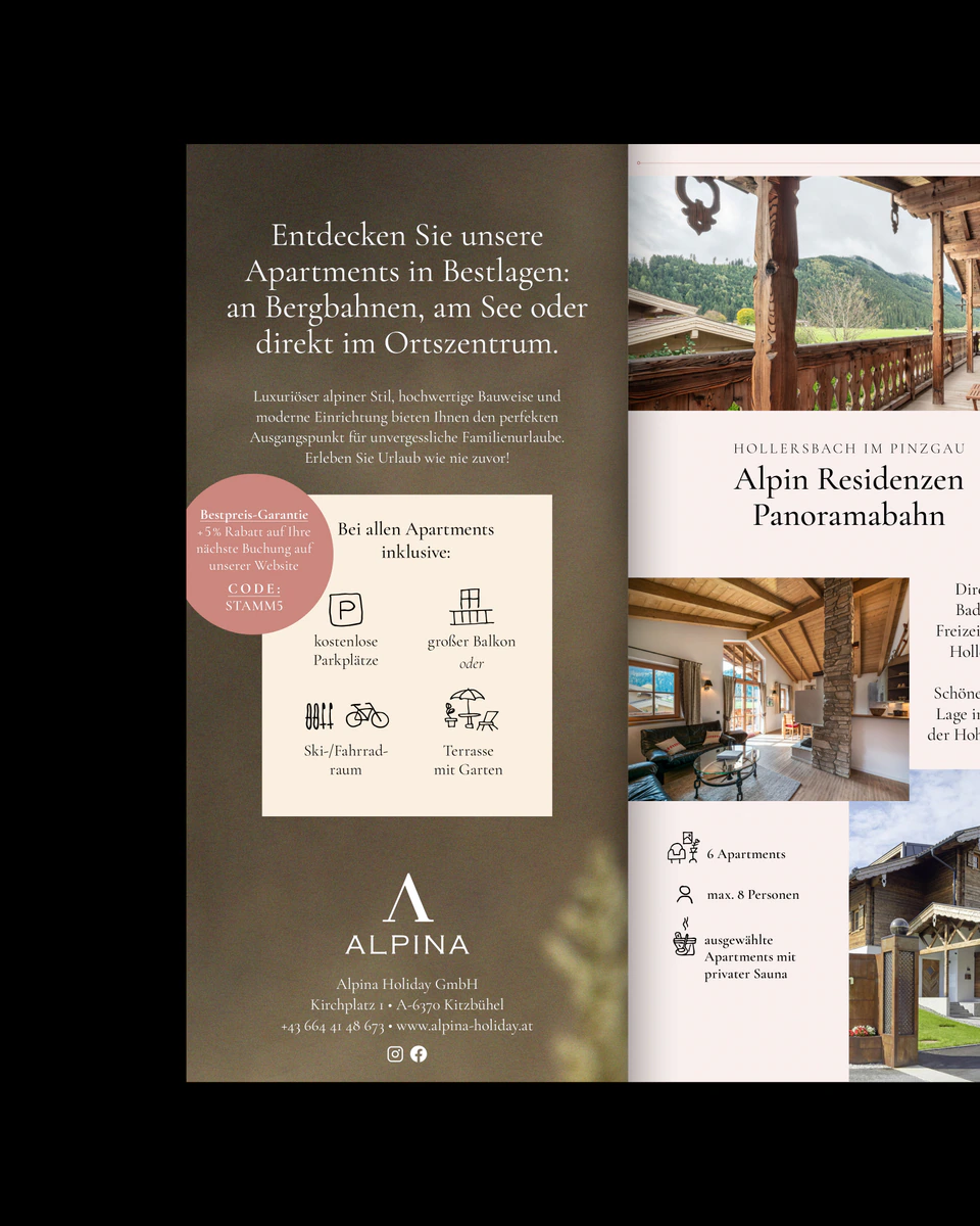 Alpina Holiday Apartments Folder