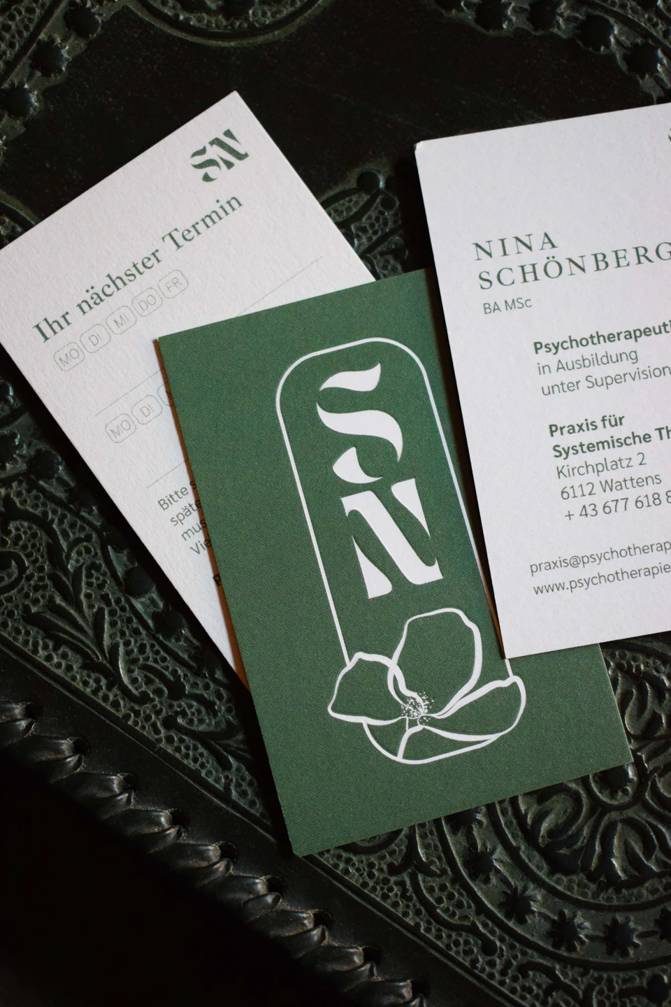 Psychotherapie Nina Schönberger – Designarbeit