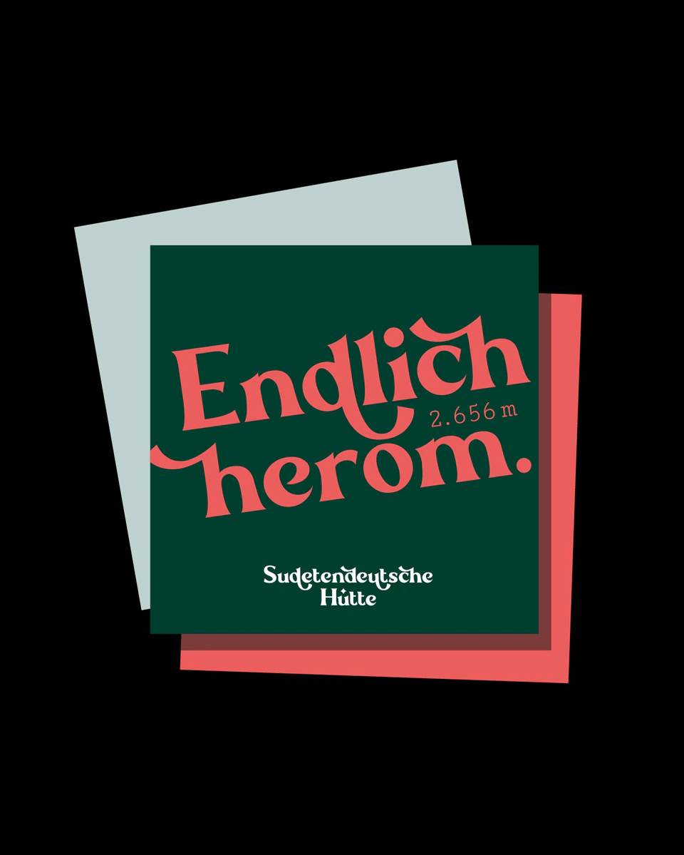 Aufkleber, Sticker Sudetendeutsche Hütte 